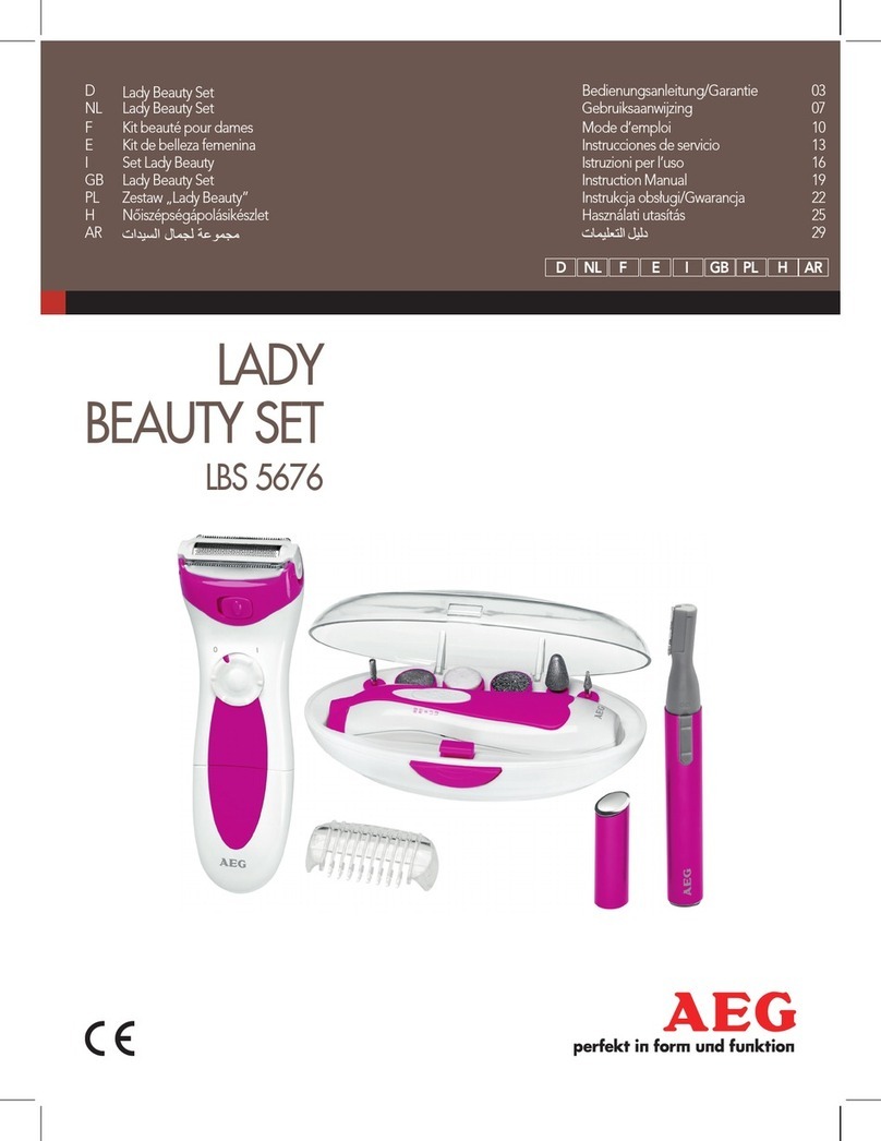 AEG LADY BEAUTY SET LBS 5676 instruction manual