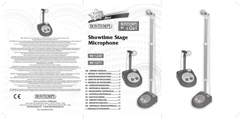 Bontempi 40 1220 owner's manual
