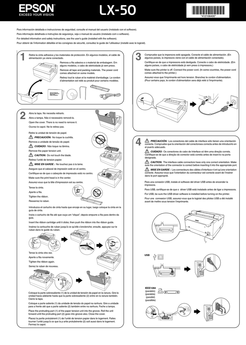 Epson LX-50 User manual