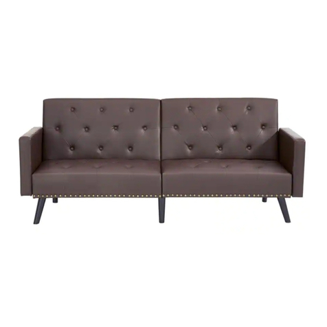 Naomi Home Convertible Tufted Futon Assembly instructions