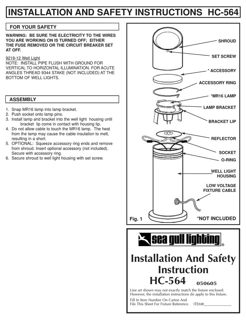 Sea gull lighting HC-564 Installation and safety instructions