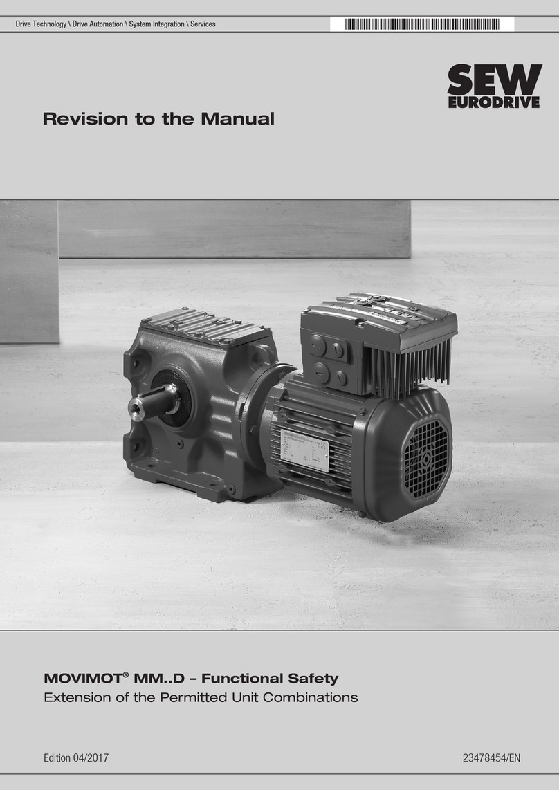 SEW-Eurodrive MOVIMOT MM D Series Revision to the Manual