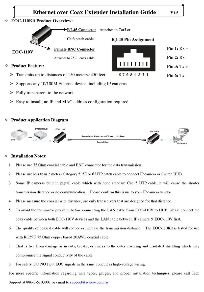 I-View EOC-110V User manual
