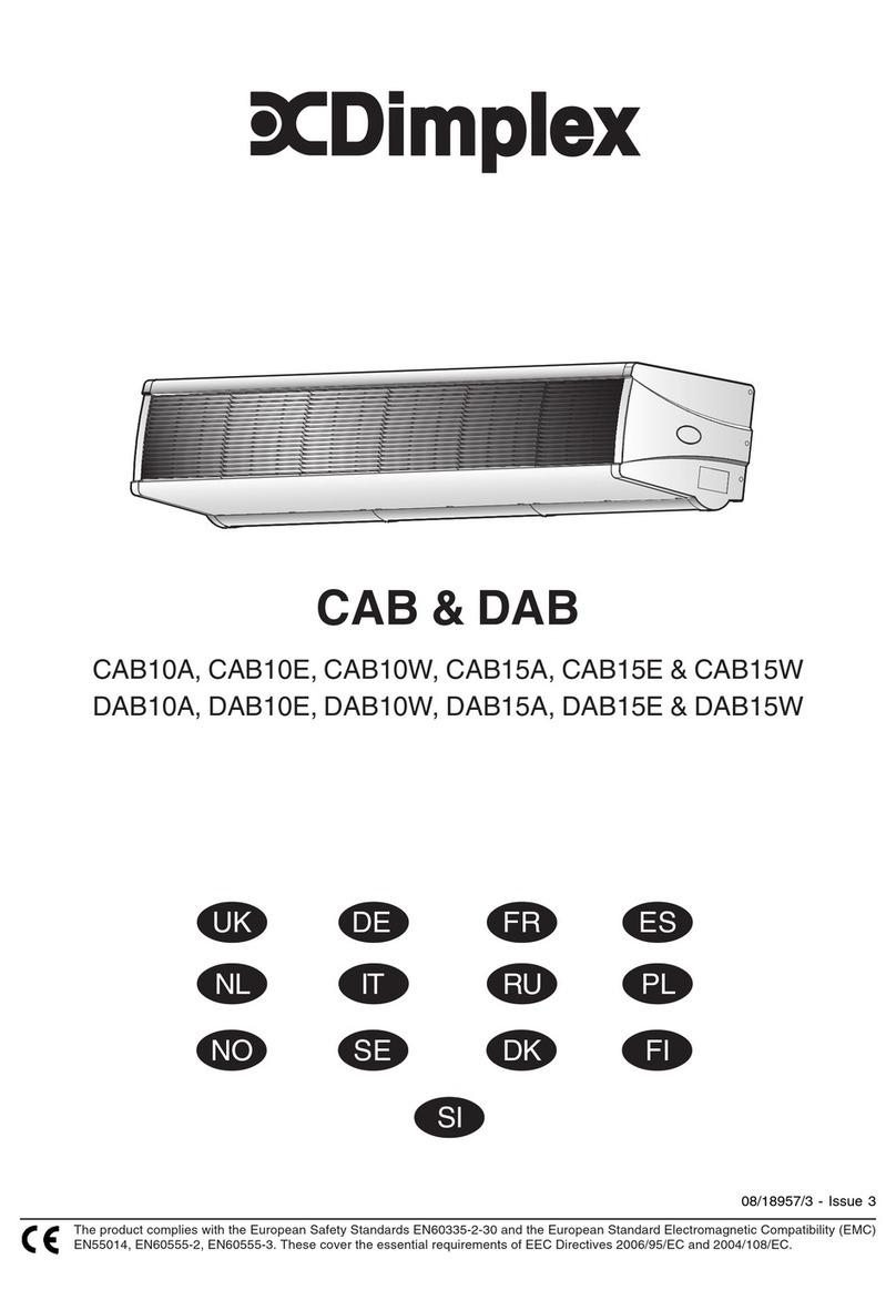 Dimplex CAB Series Installation and operating instructions
