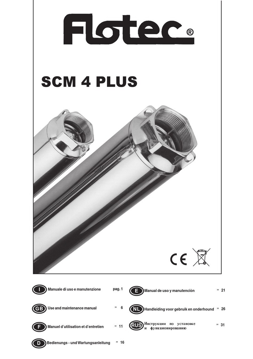 Pentair FLOTEC SCM 4 PLUS User manual