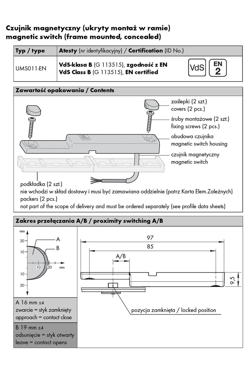 Siegenia UMS011-EN Assembly instructions