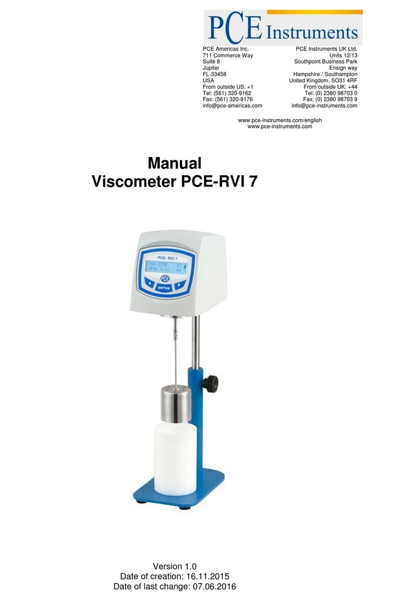 PCE Instruments PCE-RVI 7 manual