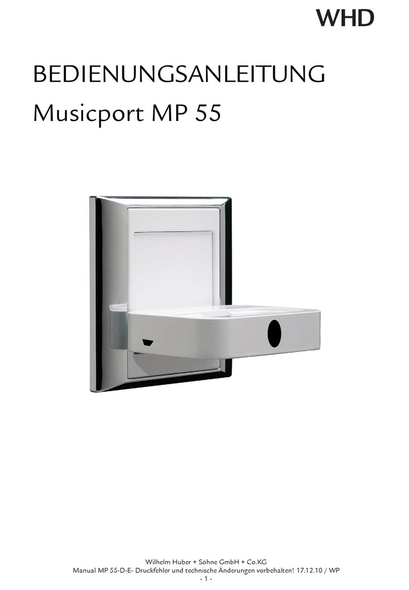 WHD MP 55 user manual