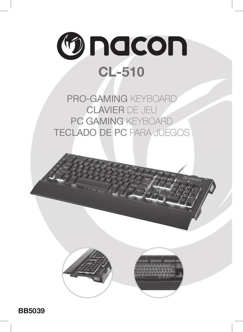 Nacon CL-510 Instruction booklet