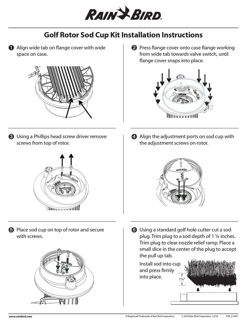 Rain Bird Sod Cup Kit installation instructions