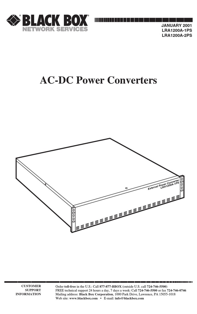 Black Box LRA1200A-1PS User manual Black Box LRA1200A-1PS User manual