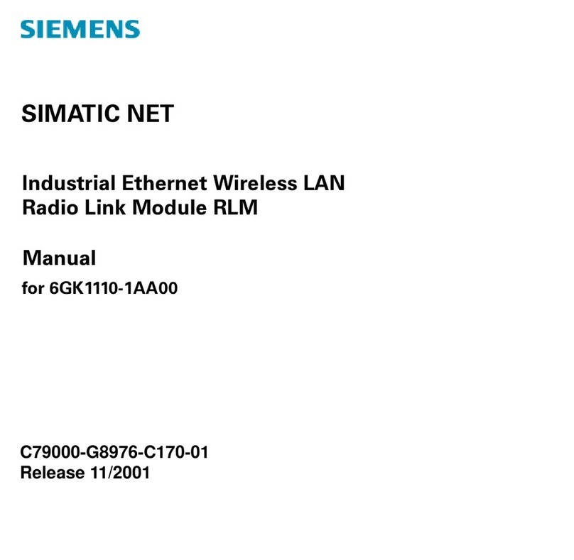 Siemens SIMATIC NET 6GK1110-1AA00 User manual