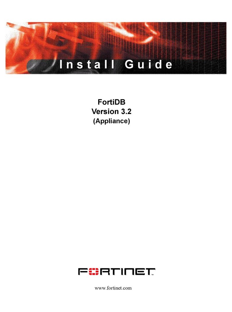 Fortinet FortiDB Series install guide