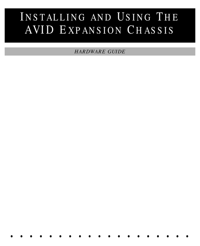 Avid Technology EXPANSION CHASSIS Instructions for installing and using