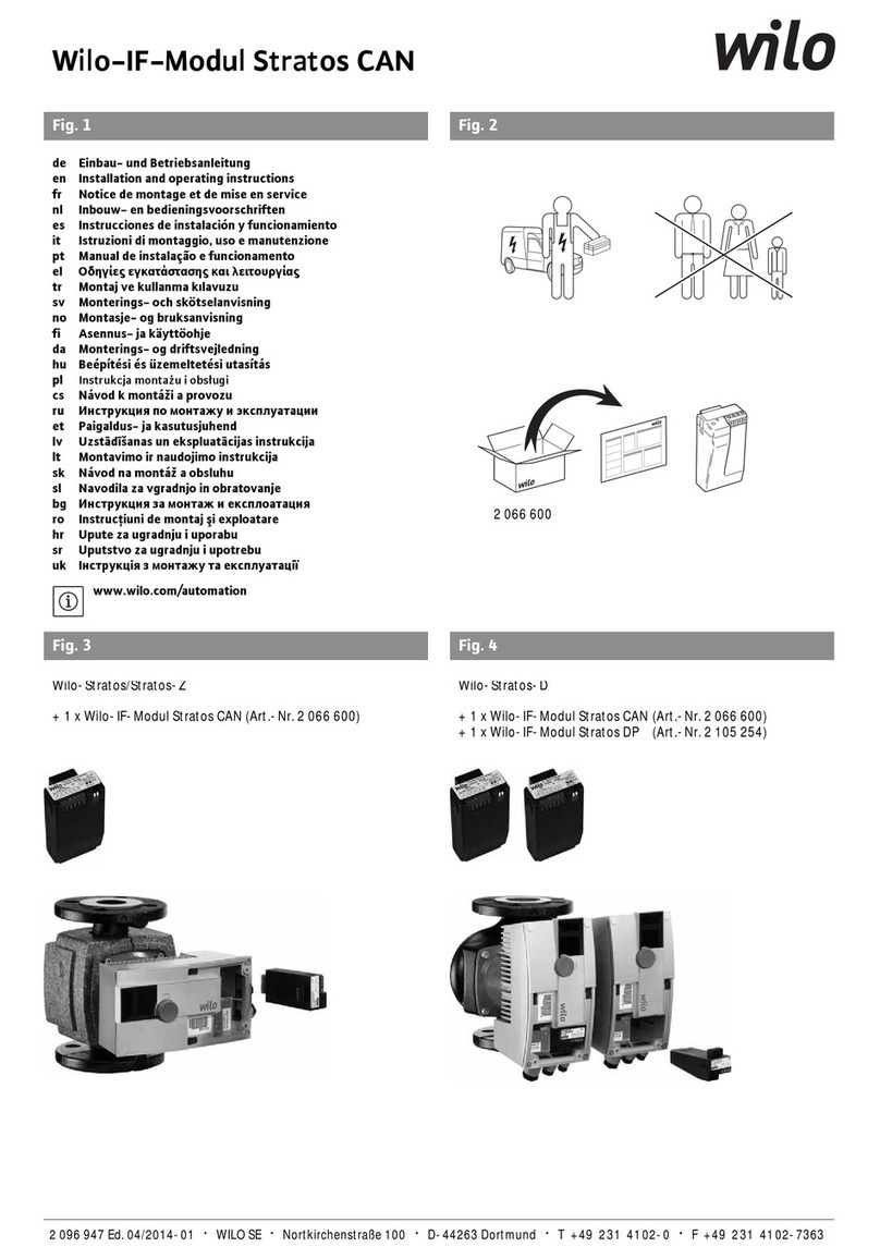 Wilo IF-Modul Stratos CAN Installation and operating instructions