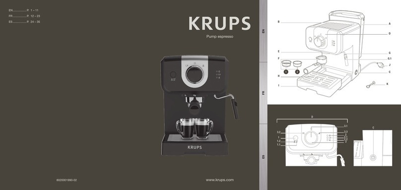 Krups Pump espresso User manual