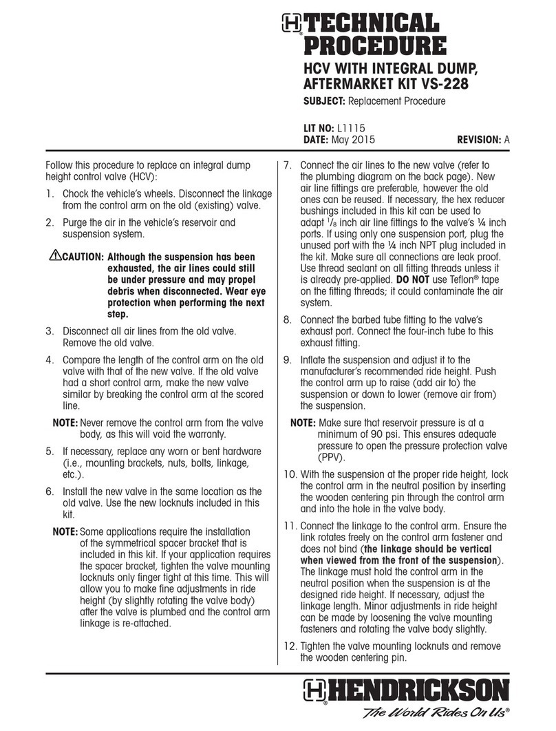 Hendrickson VS-228 Technical Procedure