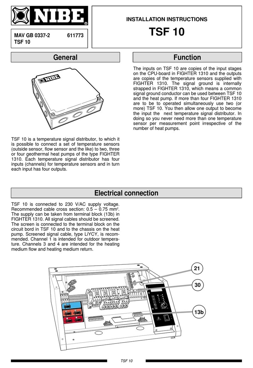 Nibe TSF 10 User manual