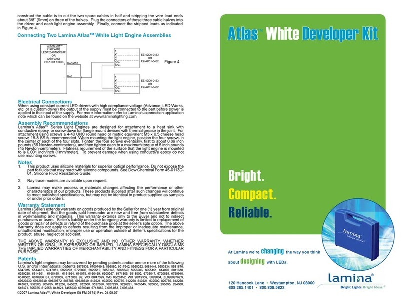 Lamina Atlas NT-4000 White Developer Kit Series manual Lamina Atlas NT-4000 White Developer Kit Series manual