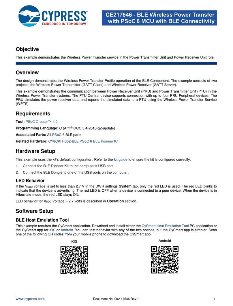 Cypress CE217646 manual