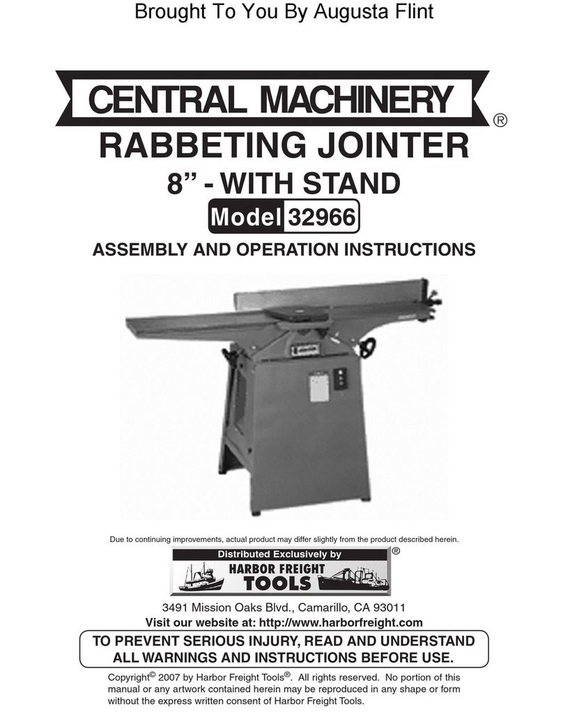 Central Machinery 32966 Assembly and operation instructions