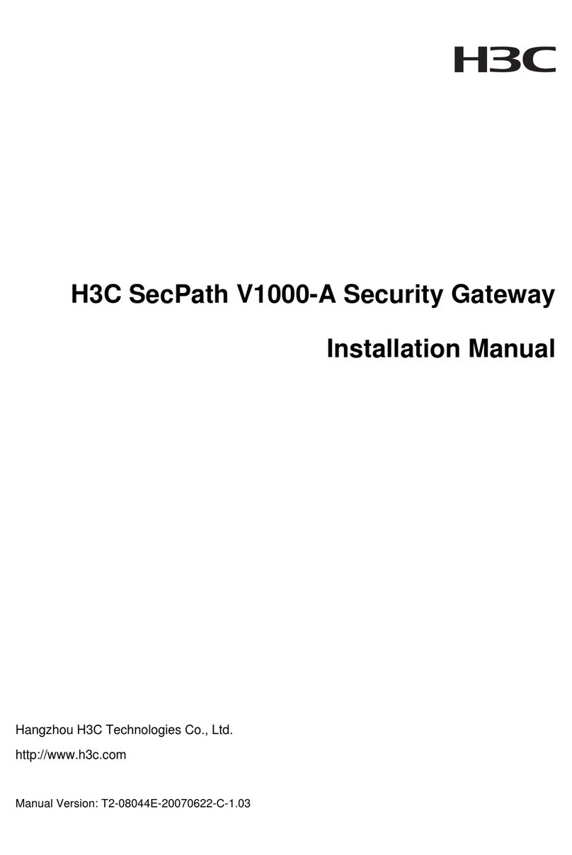 H3C SecPath V1000-A User manual