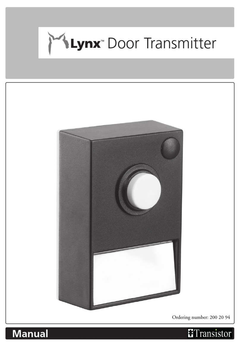 Transistor Lynx Door Transmitter manual