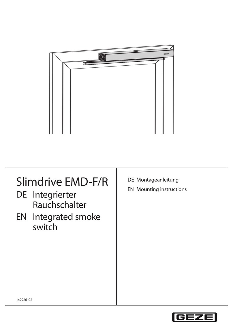 GEZE Slimdrive EMD-R Mounting instructions