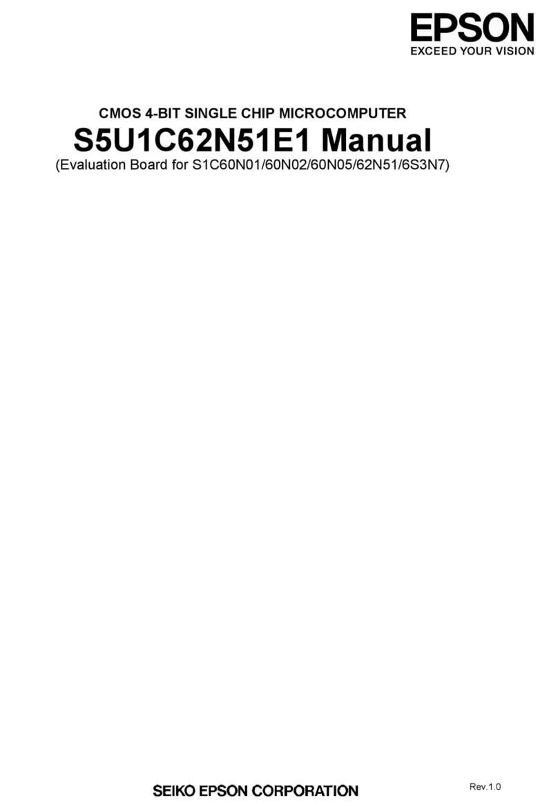 Epson S5U1C62N51E1 manual Epson S5U1C62N51E1 manual