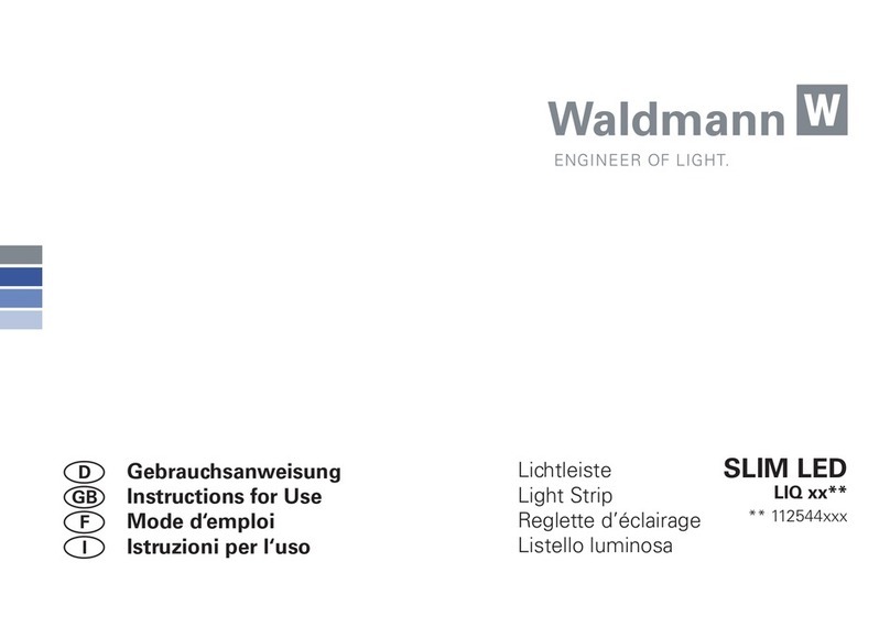 Waldmann SLIM LED LIQ Series Instructions for use
