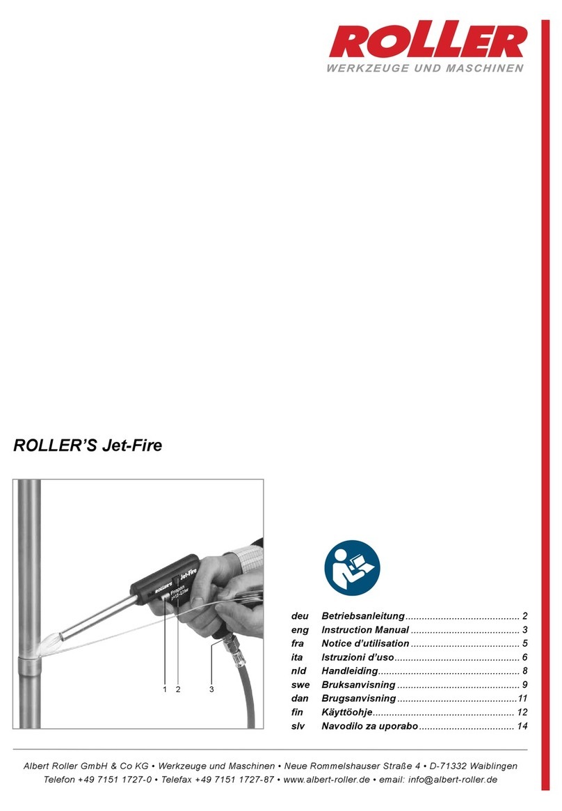 Roller Jet-Fire instruction manual