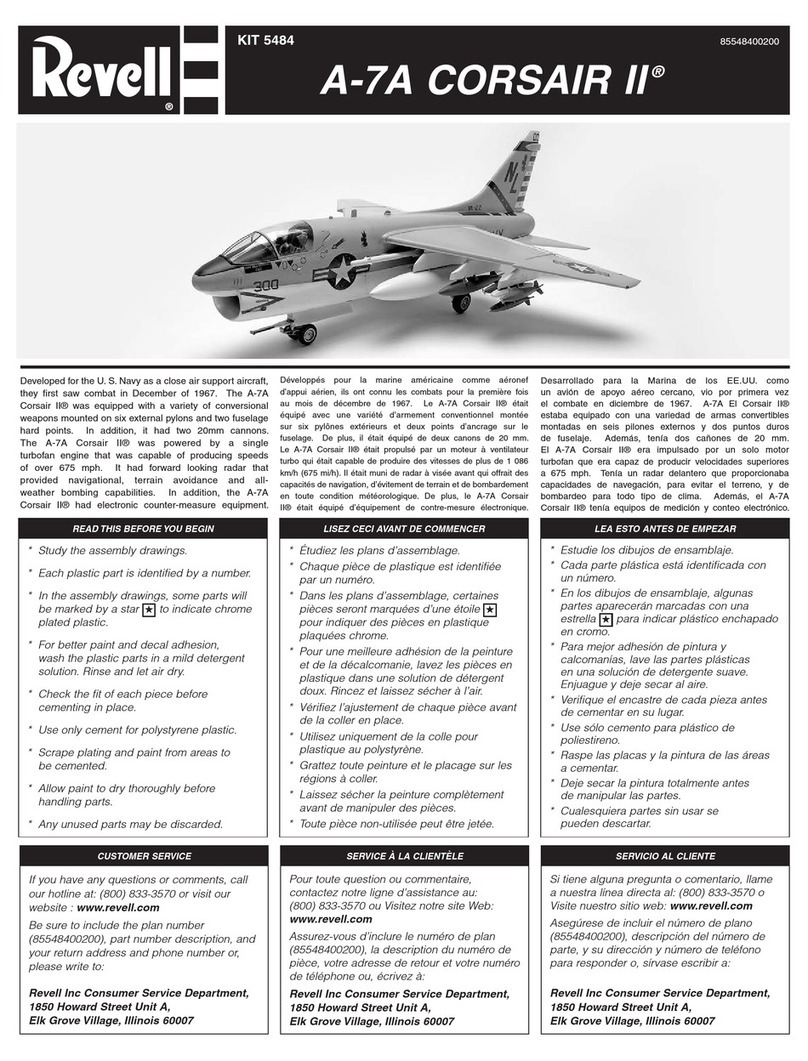 REVELL A-7A CORSAIR II User manual