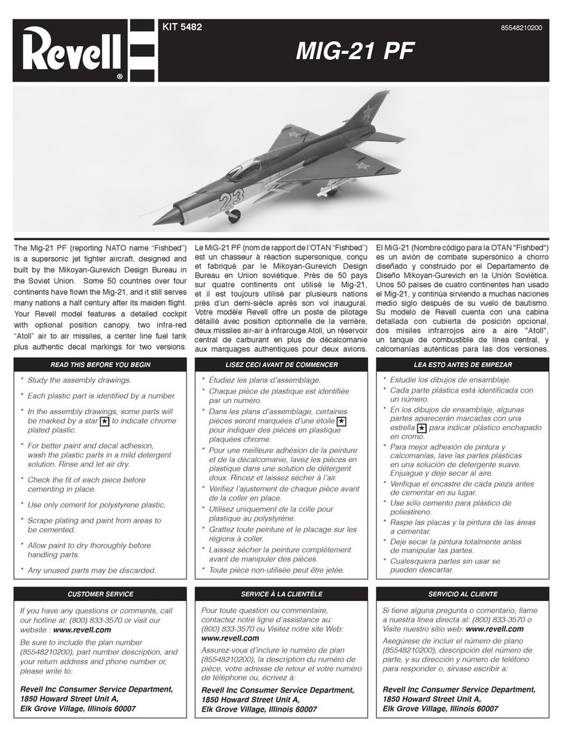 REVELL MiG 21 PF manual