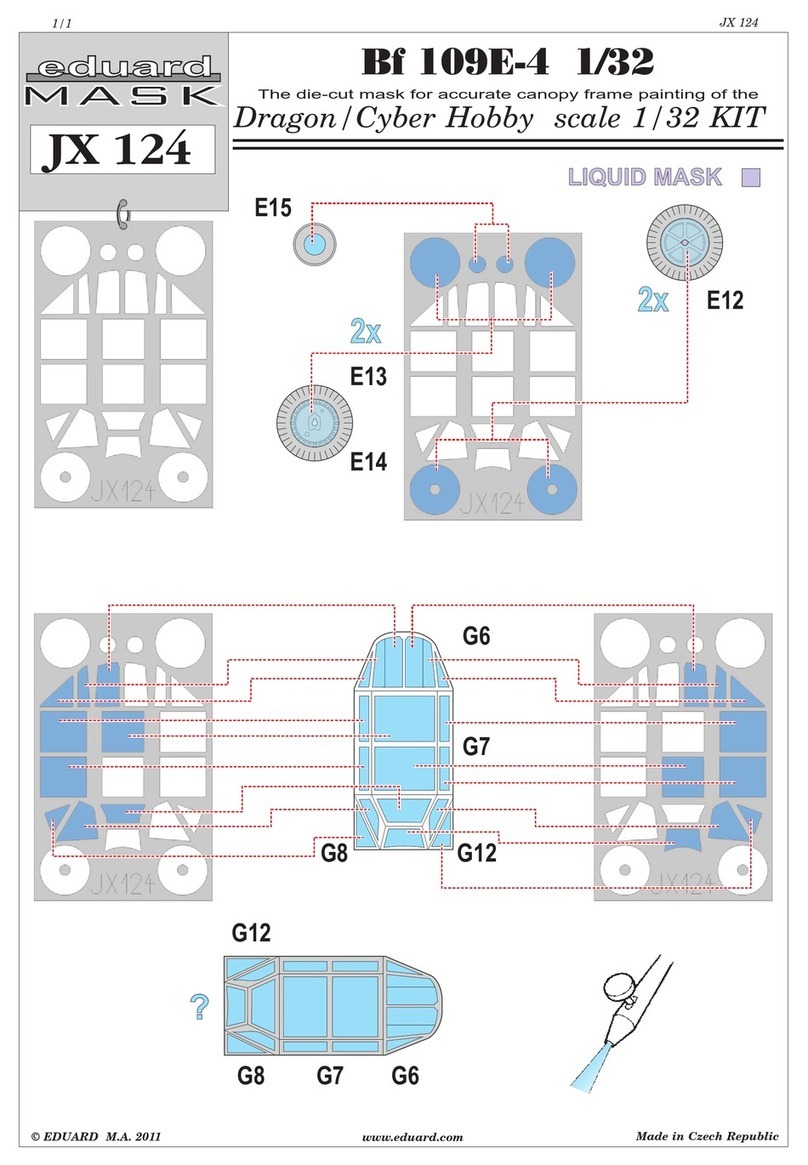 Eduard Bf 109E-4 1/32 Assembly manual