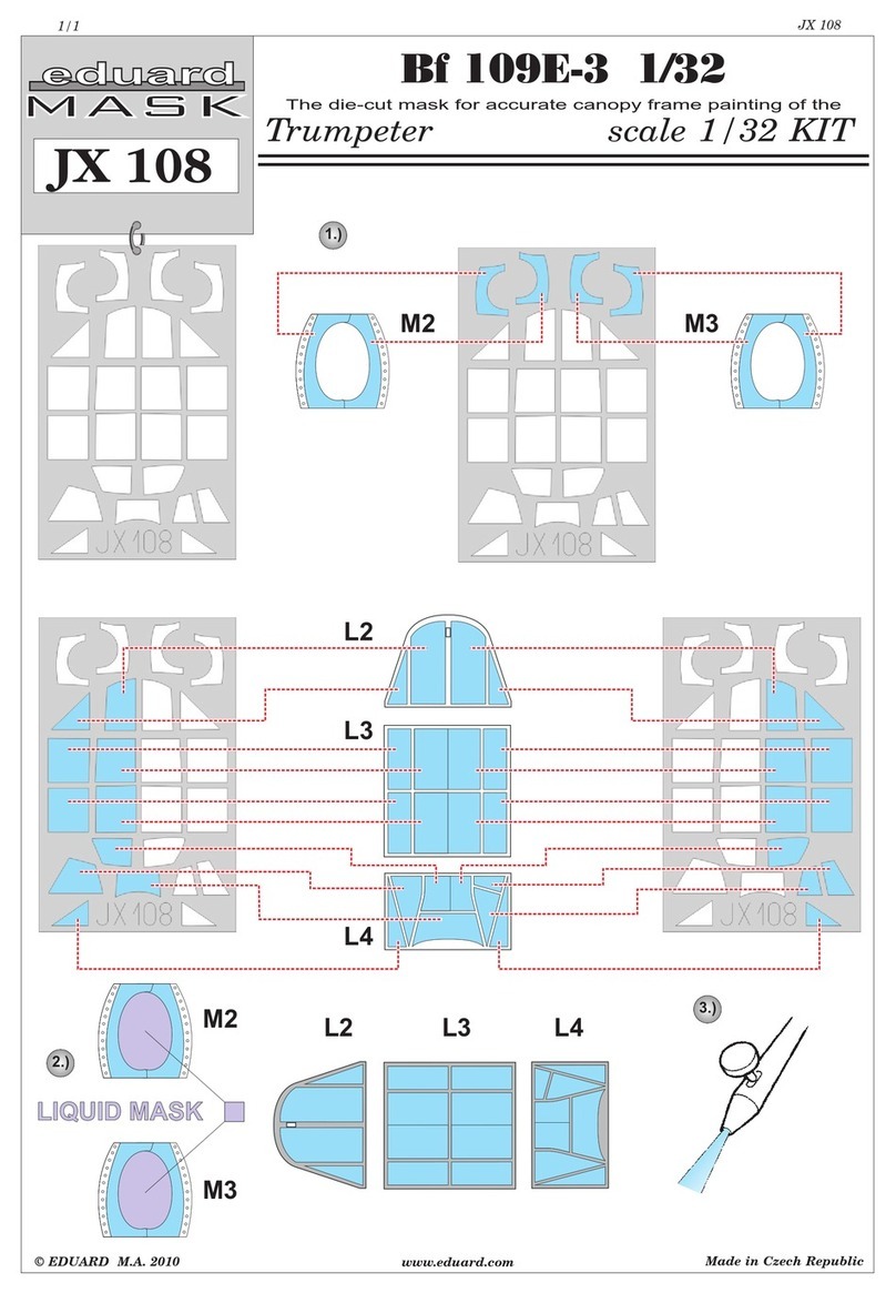 Eduard Bf 109E-3 1/32 Assembly manual