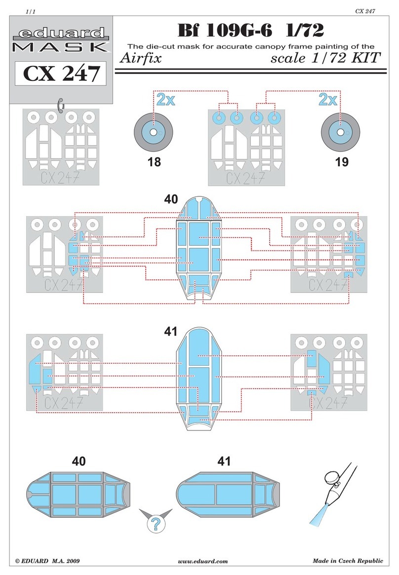 Eduard Bf 109G-6 1/72 Assembly manual