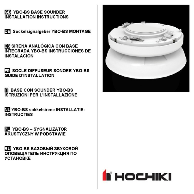 Hochiki YBO-BS installation instructions