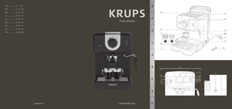 Krups Pump espresso User manual