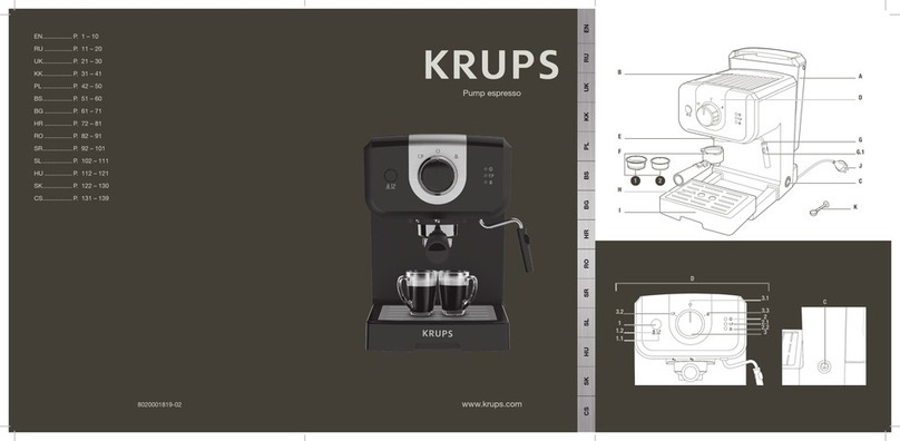 Krups Pump espresso User manual