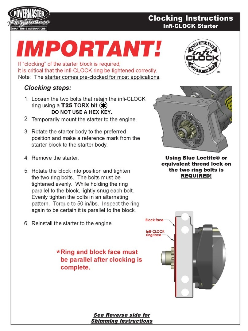 Power Master Infi-CLOCK instructions