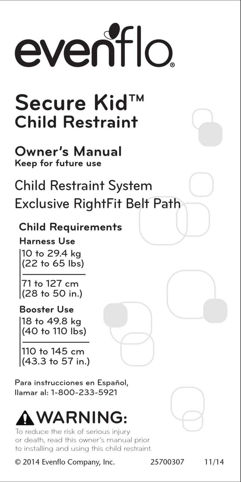 Evenflo Secure Kid owner's manual