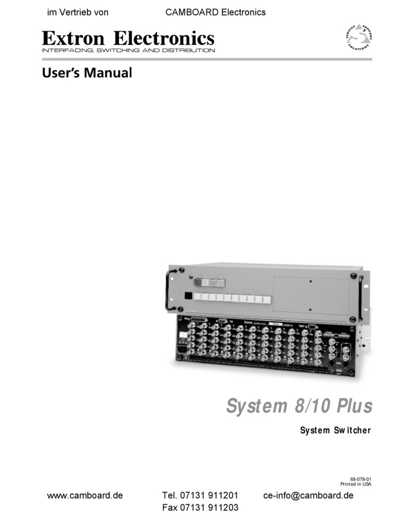 Extron electronics System 8 Plus user manual
