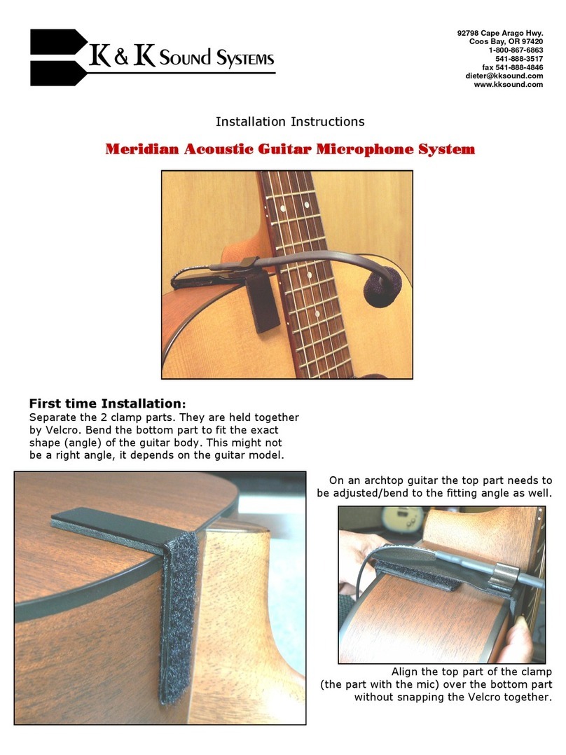 K&K Sound Meridian User manual