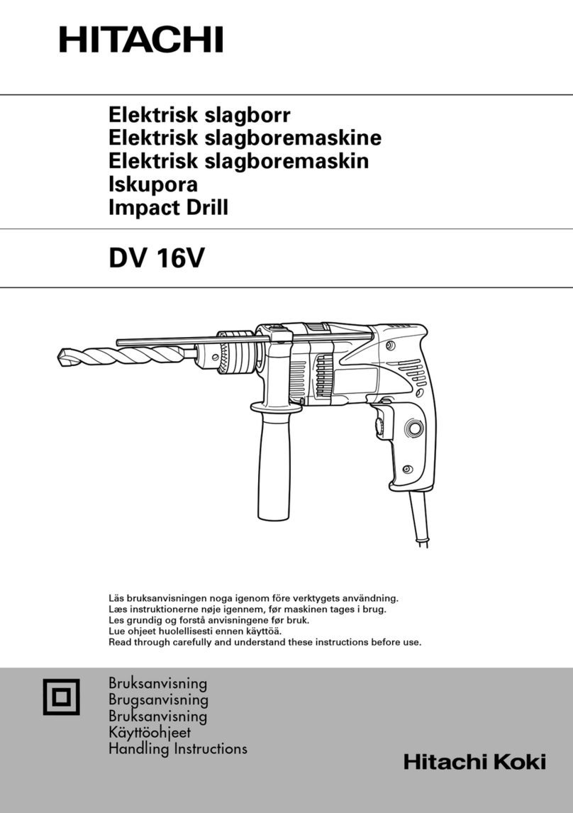 Hitachi DV 16V Handling instructions