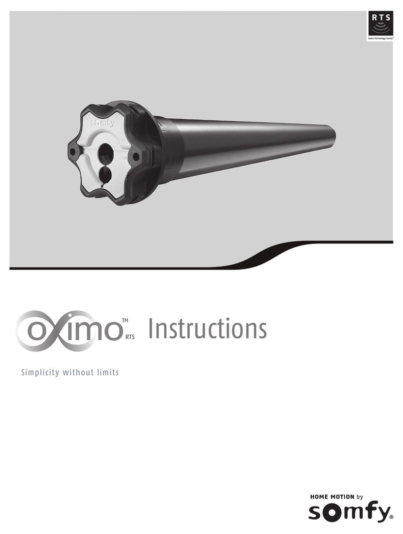 SOMFY Oximo RTS instructions