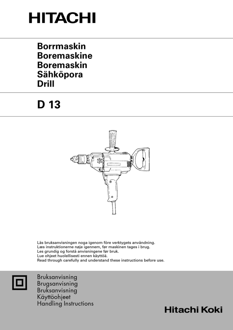 Hitachi D 13 User manual