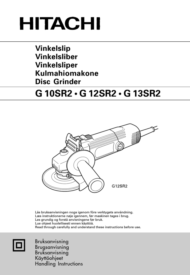 Hitachi G 10SR2 User manual