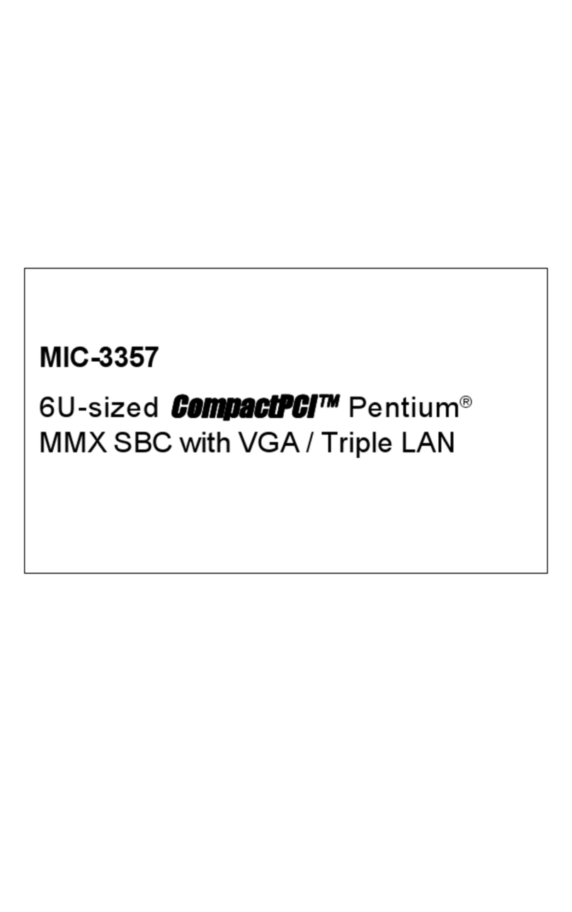 Advantech MIC-3357 instruction manual