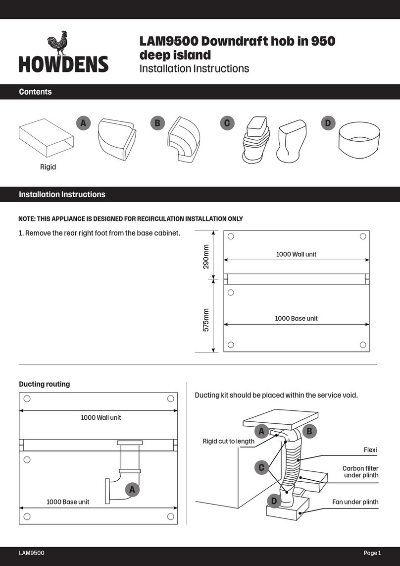 Howdens LAM9500 installation instructions