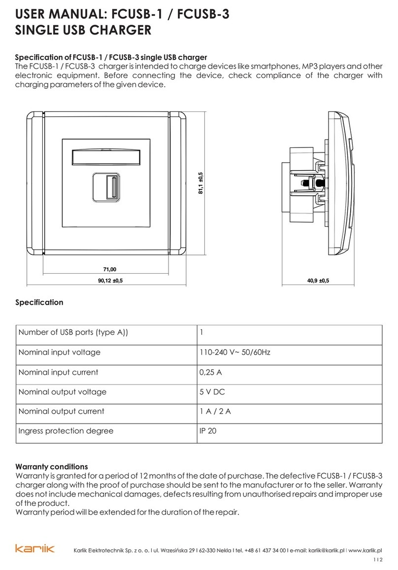 Karlik FCUSB-1 User manual